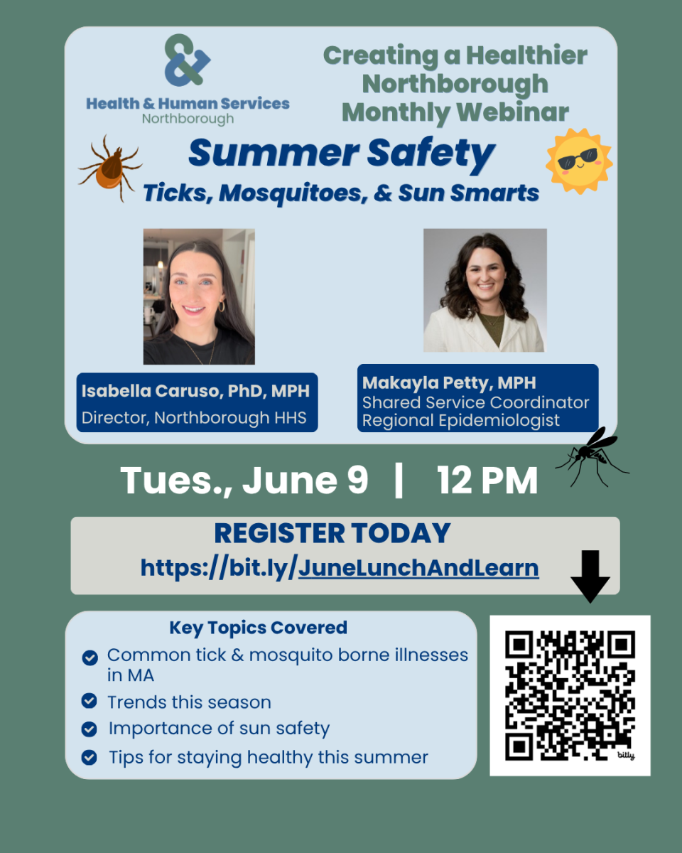 2026 Lunch and Learn Flyer from Health and Human Services Department in Northborough