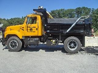 Black and yellow truck